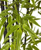 Nearly Natural 6' Indoor/Outdoor Uv-Resistant Artificial Black Bamboo Tree