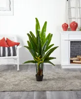 Nearly Natural 4.5' Traveler's Palm Artificial Tree