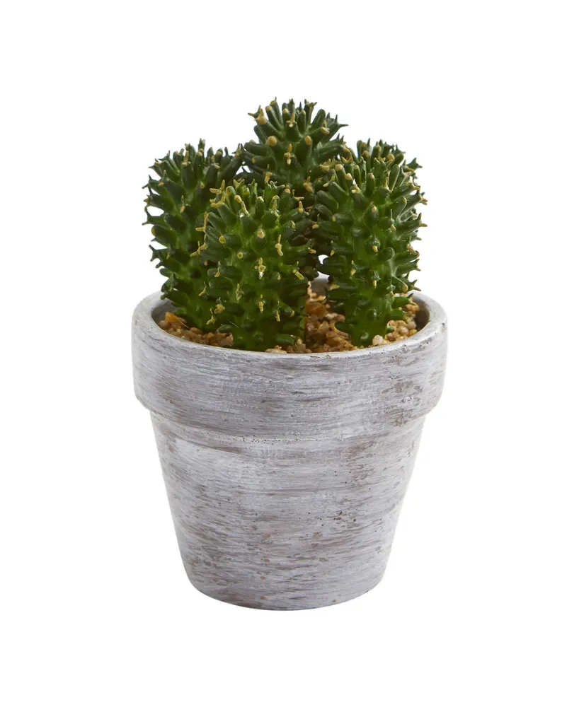 8" Cactus Artificial Plant, Set of 3