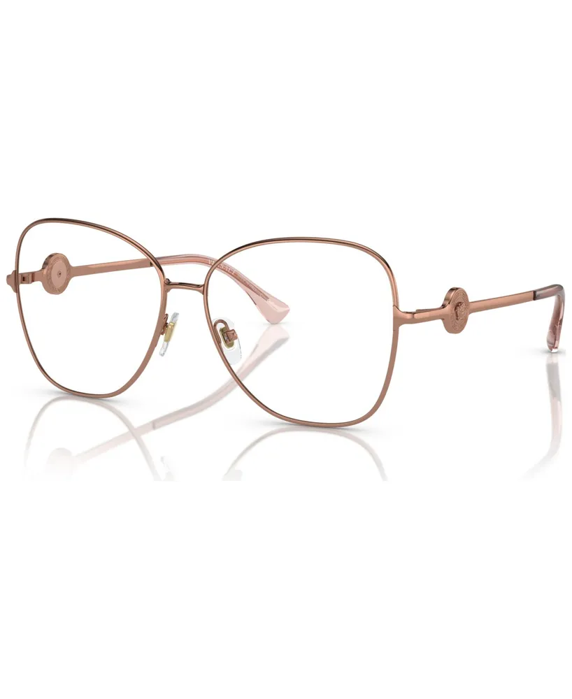 Versace Women's Butterfly Eyeglasses, VE1289 57 - Rose Gold