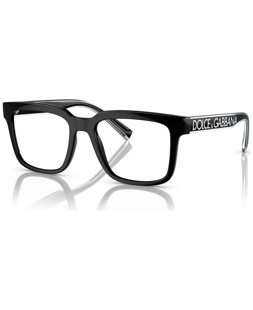 Dolce&Gabbana Men's Square Eyeglasses, DG5101 52