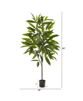 Nearly Natural 52in. Long Leaf Ficus Artificial Plant