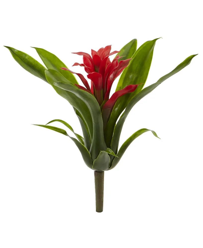 Nearly Natural 6-Pc. 11" Red Bromeliad Artificial Flower Stem Set