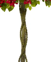 Nearly Natural 5' Bougainvillea Artificial Topiary Tree