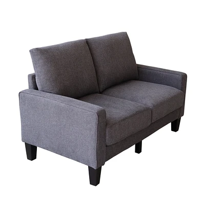 Simplie Fun Modern Living Room Furniture Loveseat In Fabric