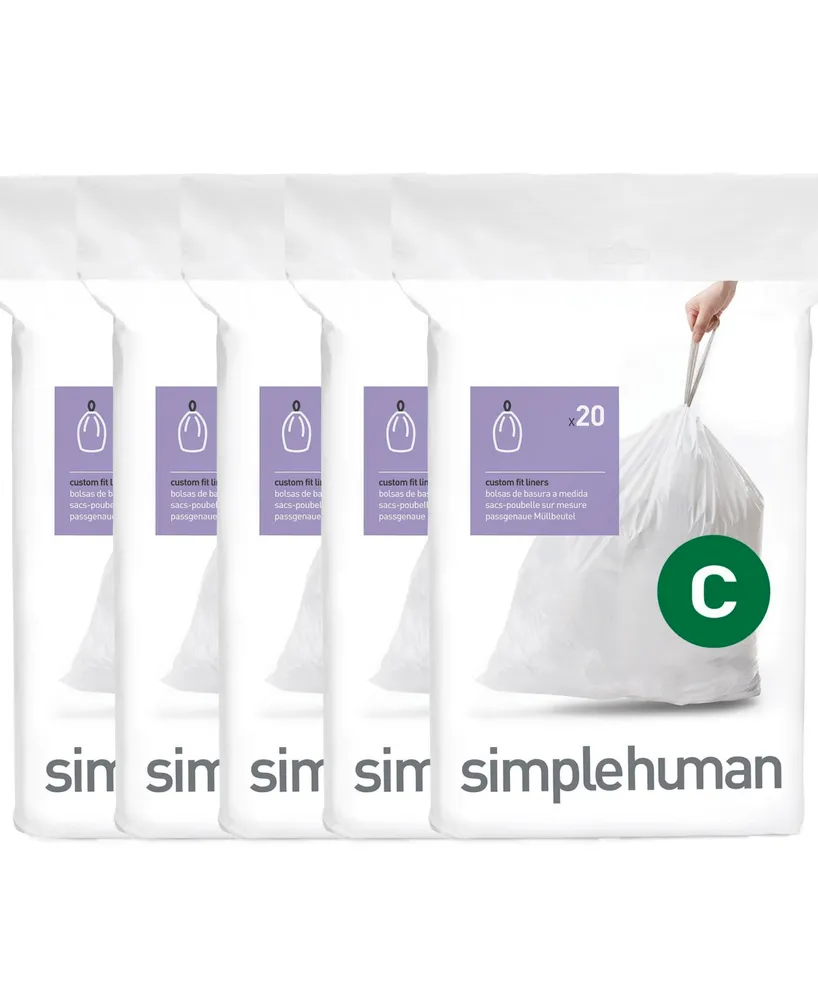 simplehuman Custom Fit Liners, 20-pk