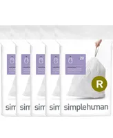 simplehuman Code R Custom Fit Liners, Pack of 100