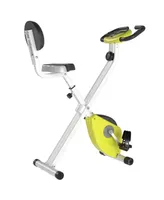 Soozier Soozier|Homcom Foldable Upright Training X-Bike with Magnetic Resisce