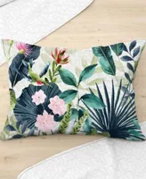 Elise James Home Caicos Tropical Palm Wrinkle Resistant Quilt Set