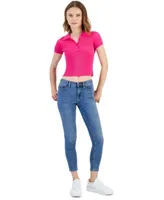 Calvin Klein Jeans Petite Ribbed Polo Shirt High Rise Skinny Ankle Jeans