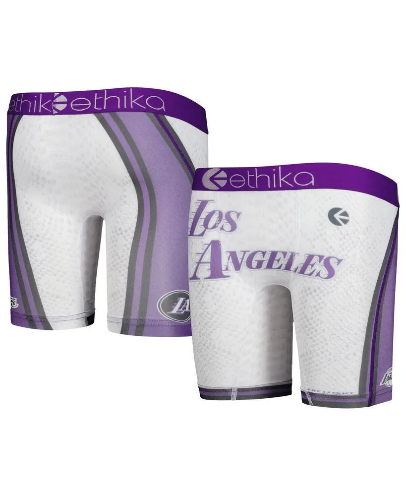 Ethika Youth Boys and Girls Ethika Purple Los Angeles Lakers City Edition  Boxer Briefs