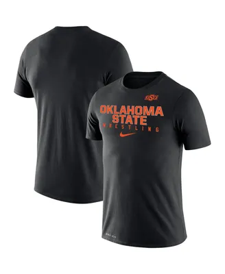 Men's Nike Black Oklahoma State Cowboys Wrestling Legend Performance T-shirt
