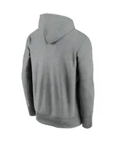 Men's Nike Heathered Charcoal Seattle Seahawks Primary Logo Therma Pullover Hoodie