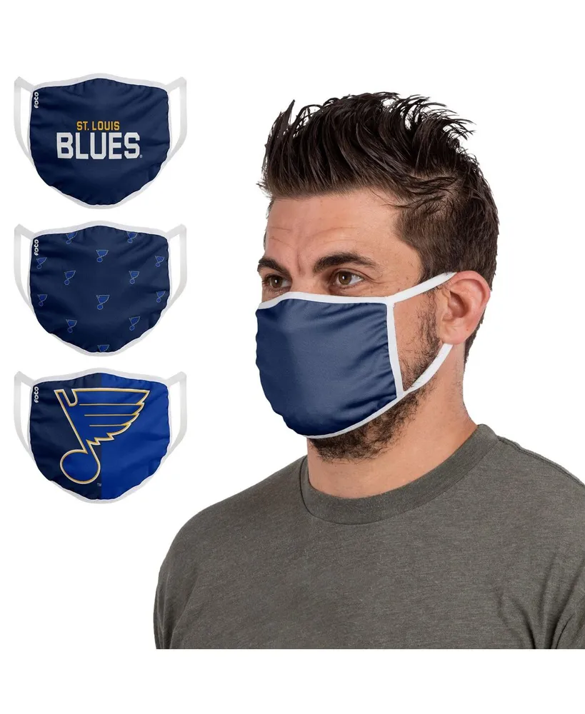 Men's and Women's Foco St. Louis Blues Face Covering 3-Pack