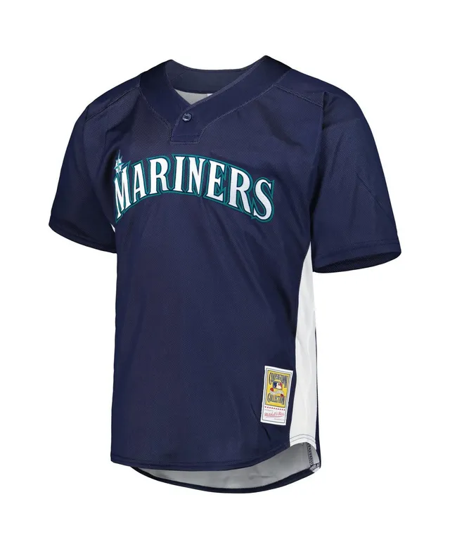 Men's Mitchell & Ness Ken Griffey Jr. Royal Seattle Mariners Cooperstown  Mesh Batting Practice Jersey