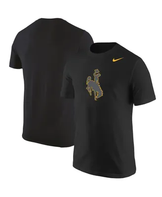 Men's Nike Black Wyoming Cowboys Logo Color Pop T-shirt