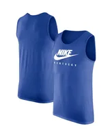 Men's Nike Royal Kentucky Wildcats Futura Performance Scoop Neck Tank Top