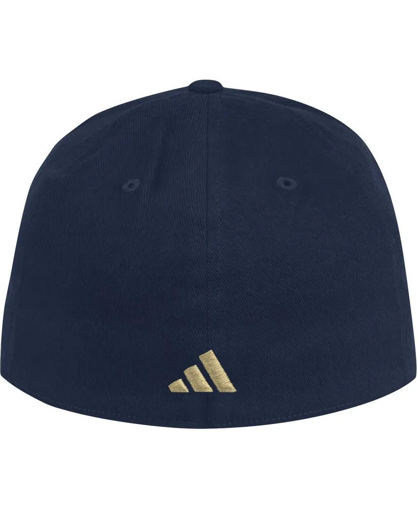 Men's adidas Navy Georgia Tech Yellow Jackets Vault Slouch Flex Hat