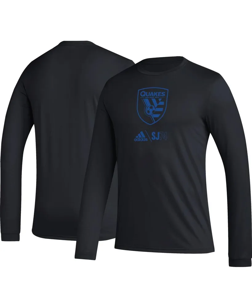 Men's adidas Black San Jose Earthquakes Icon Long Sleeve T-shirt