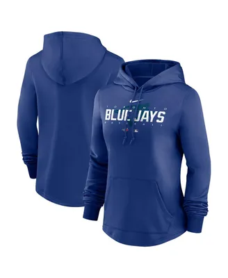 Women's Nike Royal Toronto Blue Jays Authentic Collection Pregame Performance Pullover Hoodie