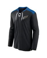 Men's Fanatics Black Washington Capitals Special Edition 2.0 Long Sleeve Lace-Up T-shirt