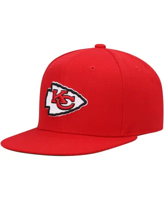 Big Boys and Girls Mitchell & Ness Red Kansas City Chiefs Gridiron Classics Ground Snapback Hat