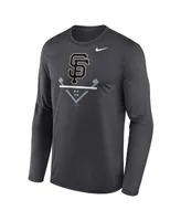 Men's Nike Anthracite San Francisco Giants Icon Legend Performance Long Sleeve T-shirt