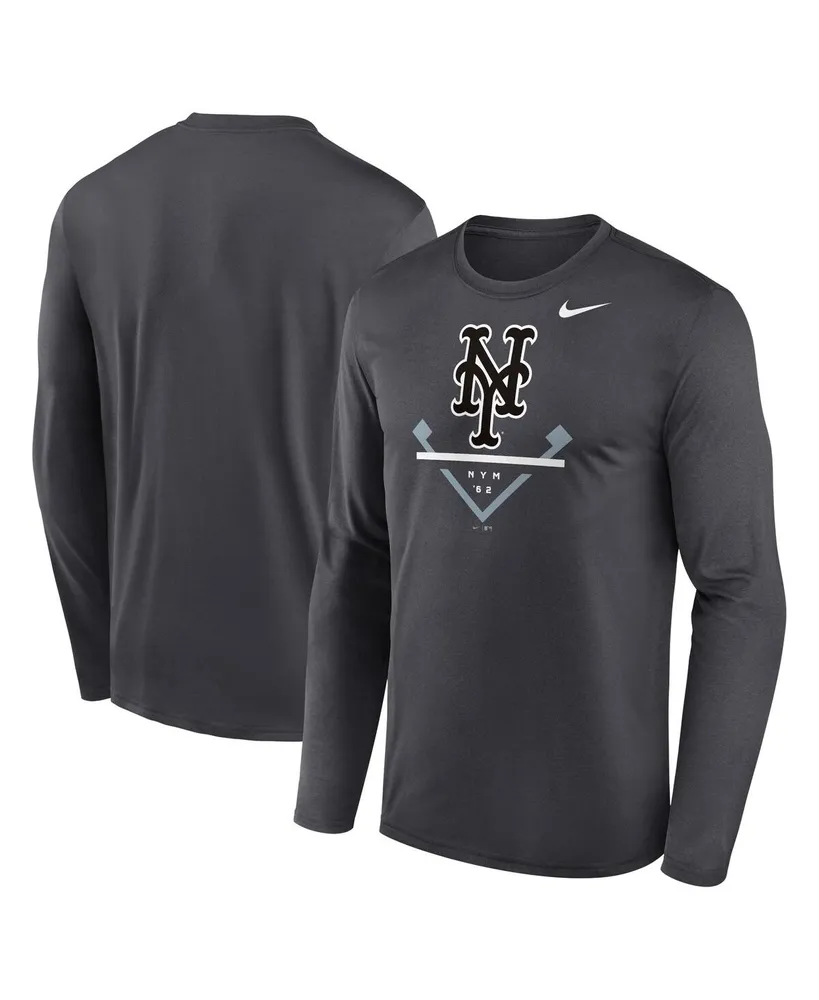 Men's Nike Anthracite New York Mets Icon Legend Performance Long Sleeve T-shirt