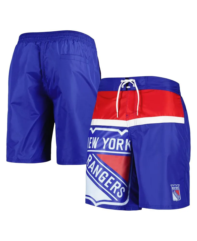 Men's Starter Blue New York Rangers Sea Wind Swim Trunks