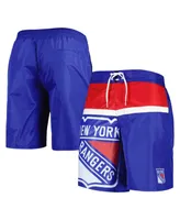 Men's Starter Blue New York Rangers Sea Wind Swim Trunks