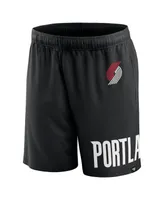 Men's Fanatics Black Portland Trail Blazers Free Throw Mesh Shorts