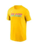 Men's Nike Gold San Diego Padres City Connect Wordmark T-shirt