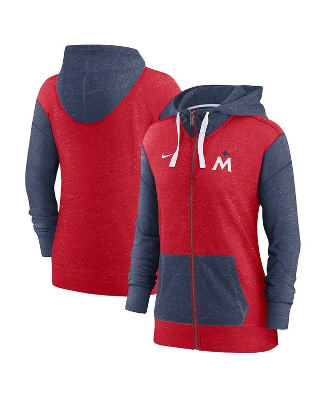 Women's Nike Red Minnesota Twins Full-Zip Hoodie