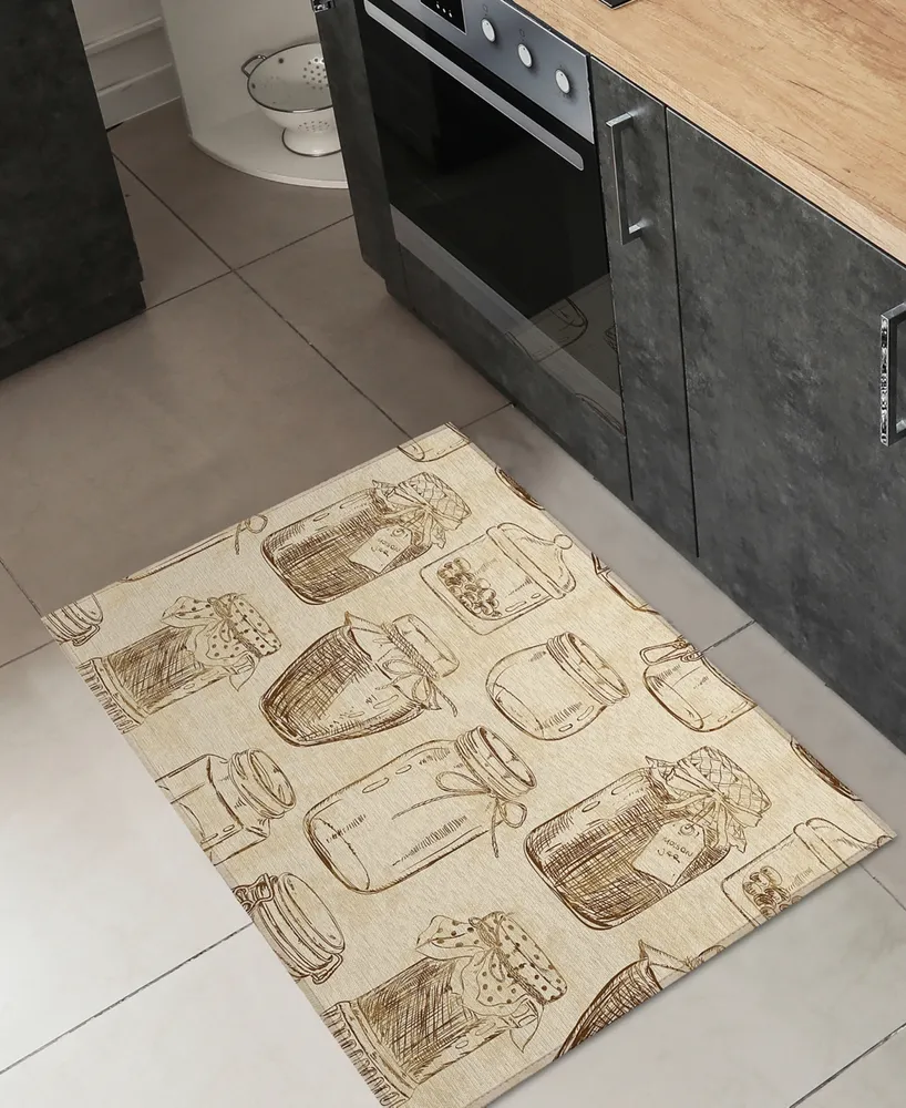 D Style Vertes Kitchen VRT18 1'8" x 2'6" Area Rug