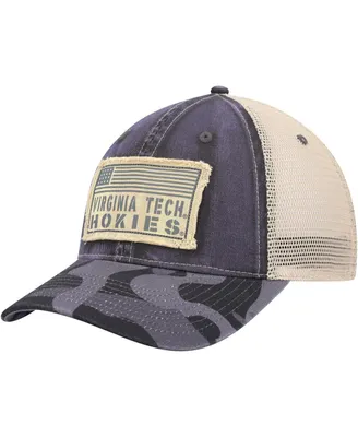 Men's Colosseum Charcoal Virginia Tech Hokies Oht Military-Inspired Appreciation United Trucker Snapback Hat