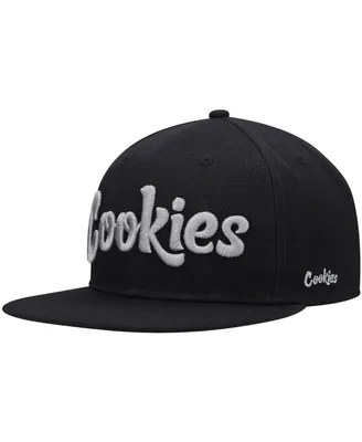 Men's Cookies Black Original Mint Solid Logo Snapback Hat
