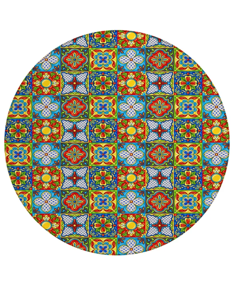 D Style Vertes Kitchen VRT20 8' x 8' Round Area Rug