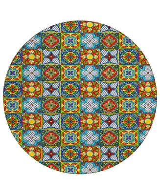 D Style Vertes Kitchen VRT20 8' x 8' Round Area Rug