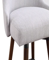 Bagford 26" Swivel Counter Stool with Legs Fabric