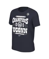 Women's Nike Navy UConn Huskies 2023 Ncaa Men's Basketball National Champions Celebration T-shirt