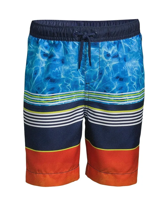 Lands' End Big Boys Husky Solid Swim Trunks