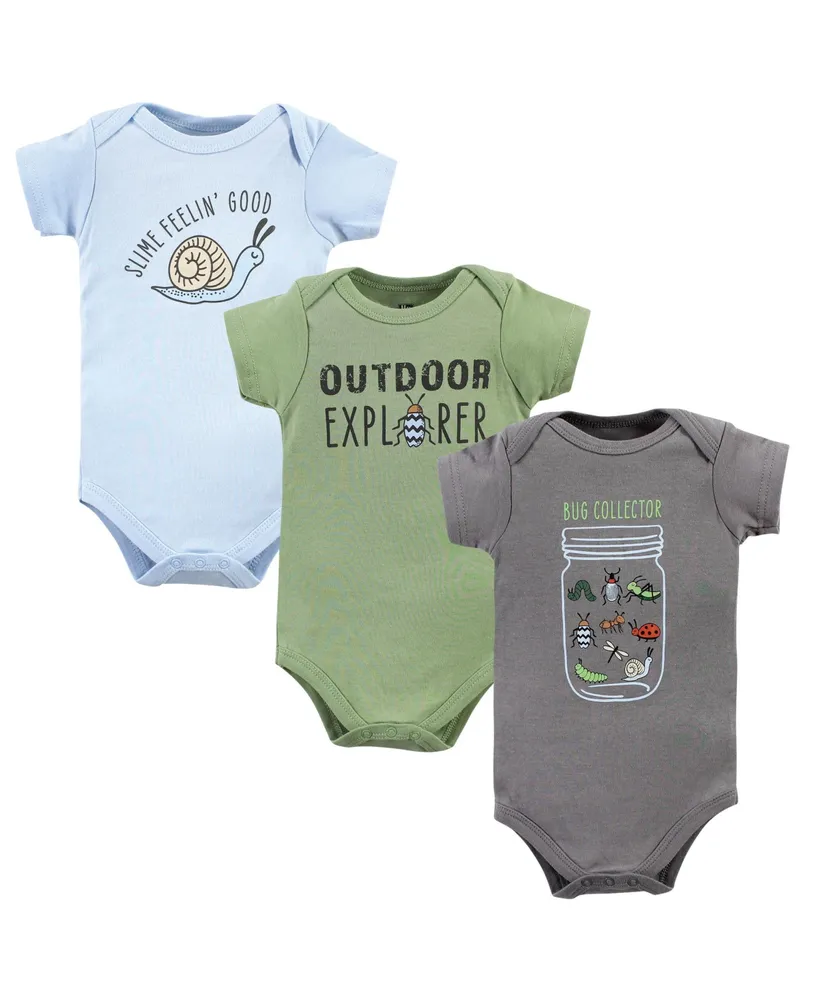 Hudson Baby Boys Unisex Cotton Bodysuits