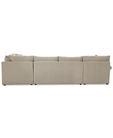 Wrenley 138" 4-Pc. Fabric Modular Chaise Sectional Sofa, Created for Macy's