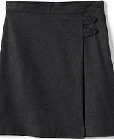 Lands' End School Uniform Girls Solid A-line Skirt Below the Knee