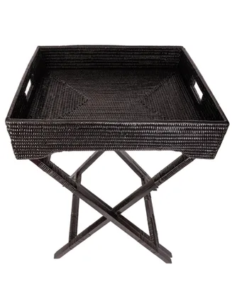 Artifacts Trading Company Rattan Butler Tray/Table