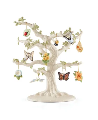 Lenox Butterfly Meadow Ornament and Tree Set, 10-Piece