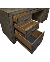 Closeout! Modern Loft 2PC Credenza Set (Credenza and Hutch)