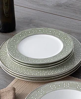 Noritake Infinity Green Platinum 4 Piece Salad Plate Set, Service for 4