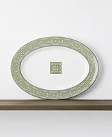 Noritake Infinity Green Platinum Oval Platter