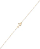 Star Of David 18" Pendant Necklace in 10k Two-Tone Gold